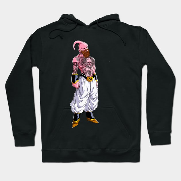 Bearded and Tattooed Buu Hoodie by Elrokk86